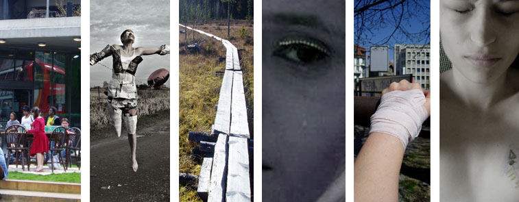 Not Knowing workshop promotional collage - from images by Rajni Shah, Helena Suarez and Manuel Vason with SPILL festival