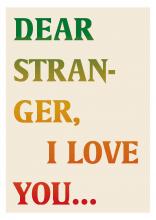 Dear Stranger, I love you book cover
