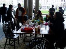 'give what you can, take what you need' at Futuresonic in Manchester - photo by Rajni Shah