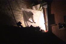 The Most Unlikely People Confess to their Dream - still of Carrie Elzey, from preview performance at Bluemilk Studios